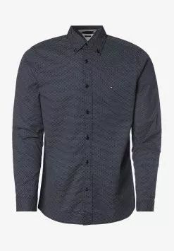Tommy Hilfiger CORE FLEX MINI GEO - Hemd - Carbon Navy / White