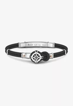 Zancan HERREN-ARMBAND EDELSTAHL - Armband - Schwarz