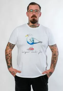 Štraca SUMMER - LIPO MI JE - T-Shirt Print - White