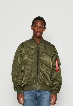 Alpha Industries MA-1 PUCKERED - Bomberjacke - Dark Olive