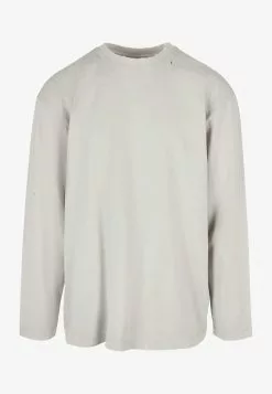 URBAN CLASSICS OVERSIZED DISTRESSED LONGSLEEVE - Langarmshirt - Lightasphalt