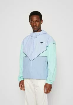 Adidas Originals UNISEX - Windbreaker - Blue Dawmbient Sky/easy Green