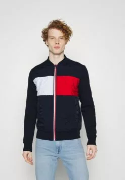 Tommy Hilfiger MIX MEDIA - Bomberjacke - Desert Sky/multicoloured