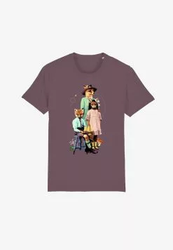 Watapparel FANCY FOX - T-Shirt Print - Hibiscus Rose