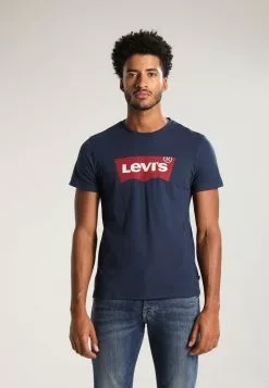Levi's® GRAPHIC SET-IN NECK - T-Shirt Print - Graphic Dress Blues