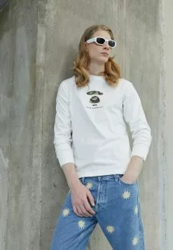AAPE By A Bathing Ape LONG TEE - Langarmshirt - White