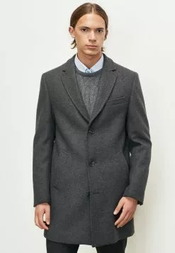 AC&CO / ALTINYILDIZ CLASSICS STANDARD FIT PLAIN - Klassischer Mantel - Grey